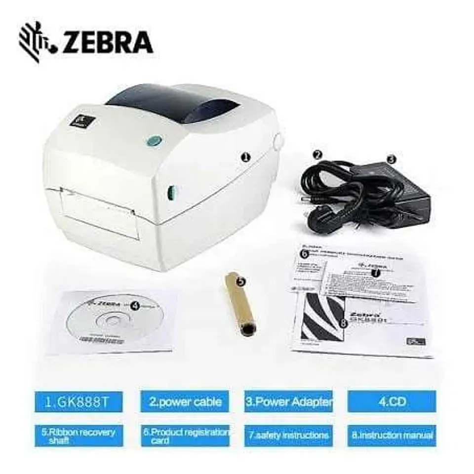 Impresora Térmica Zebra GK888T | 104mm 203dpi USB Serial 3