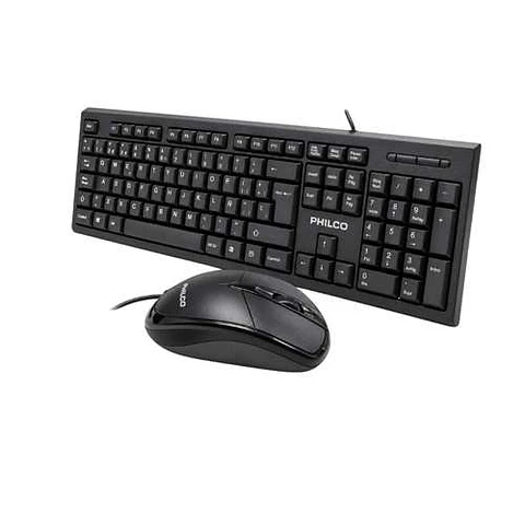 Pack Teclado y Mouse Alámbrico Philco