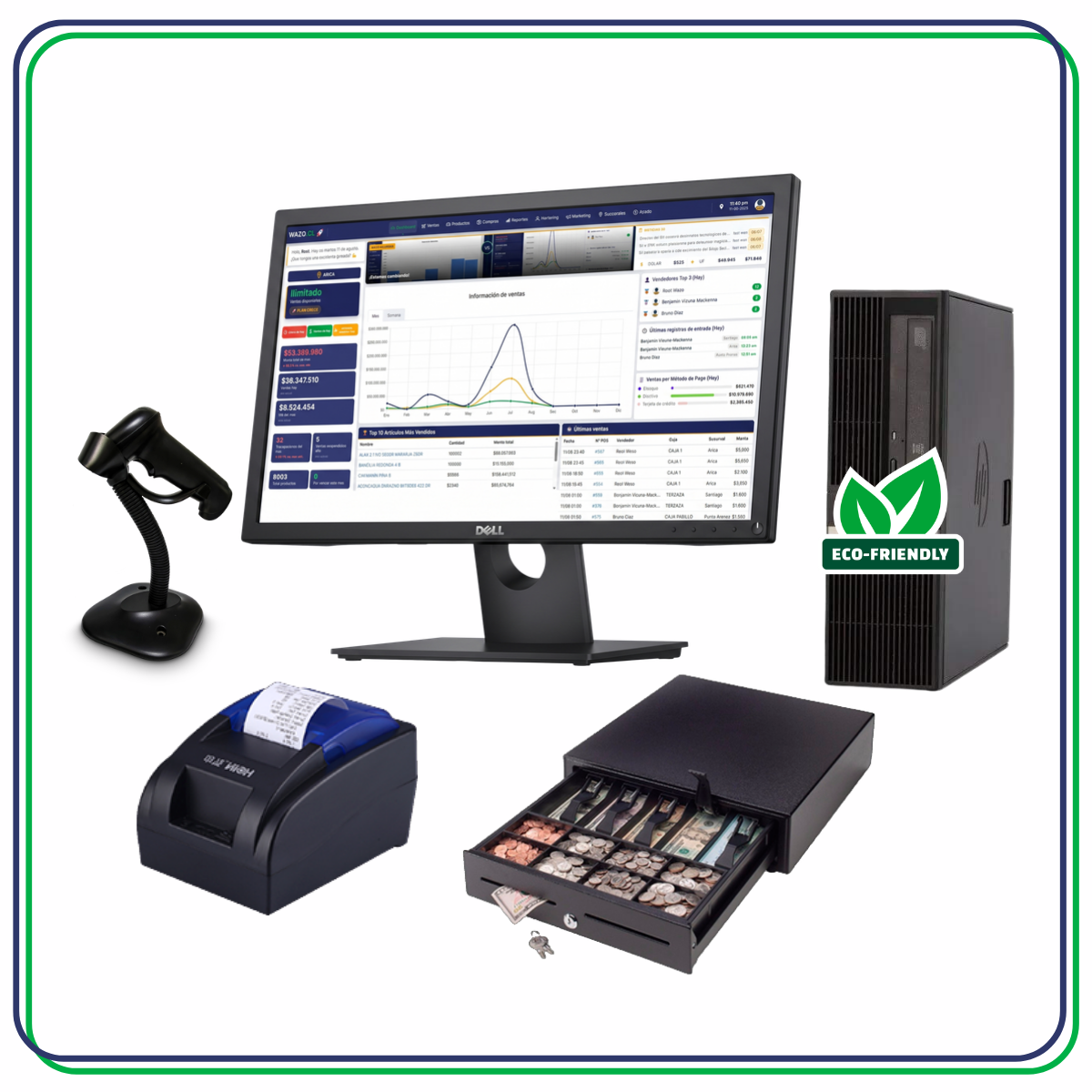 Kit punto de venta para almacén y minimarket
