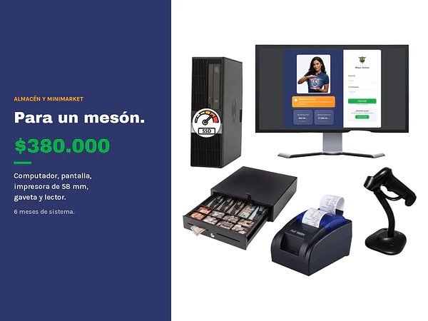 Kit punto de venta para almacén y minimarket a $380.000