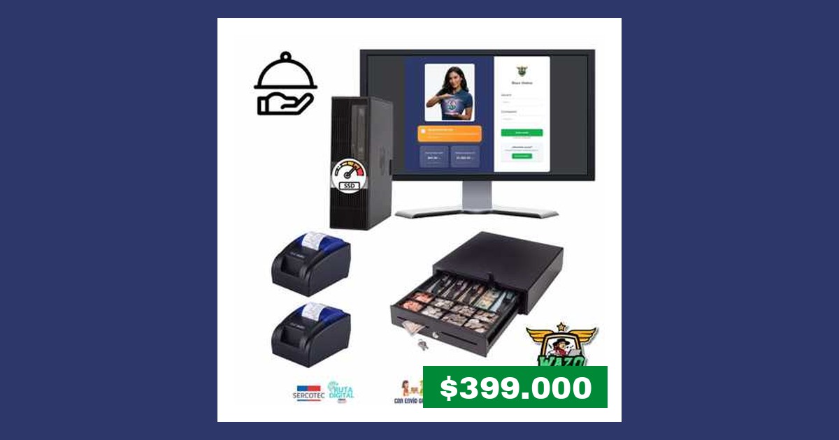 Kit punto de venta doble impresora | food truck $399.000