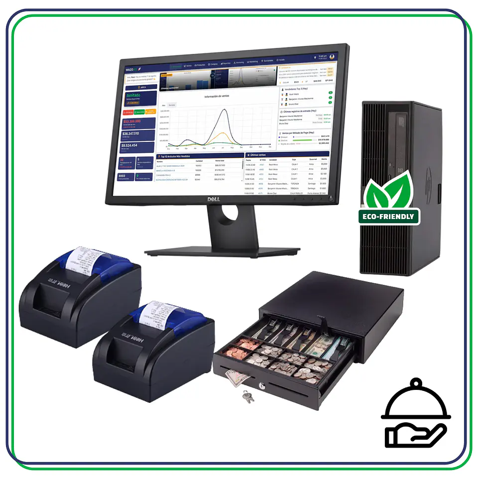 Kit punto de venta Wazo Resto POS 1 58 mm reacondicionado 1