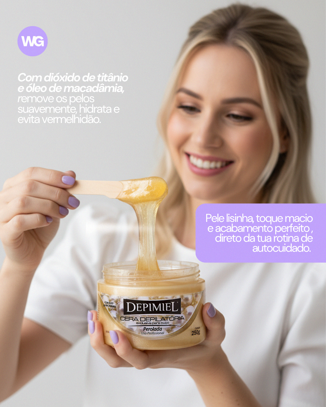 🤍 Adeus Irritação! Cera Depimiel Pérola: O Segredo da Depilação Profissional Suave para o Rosto! 