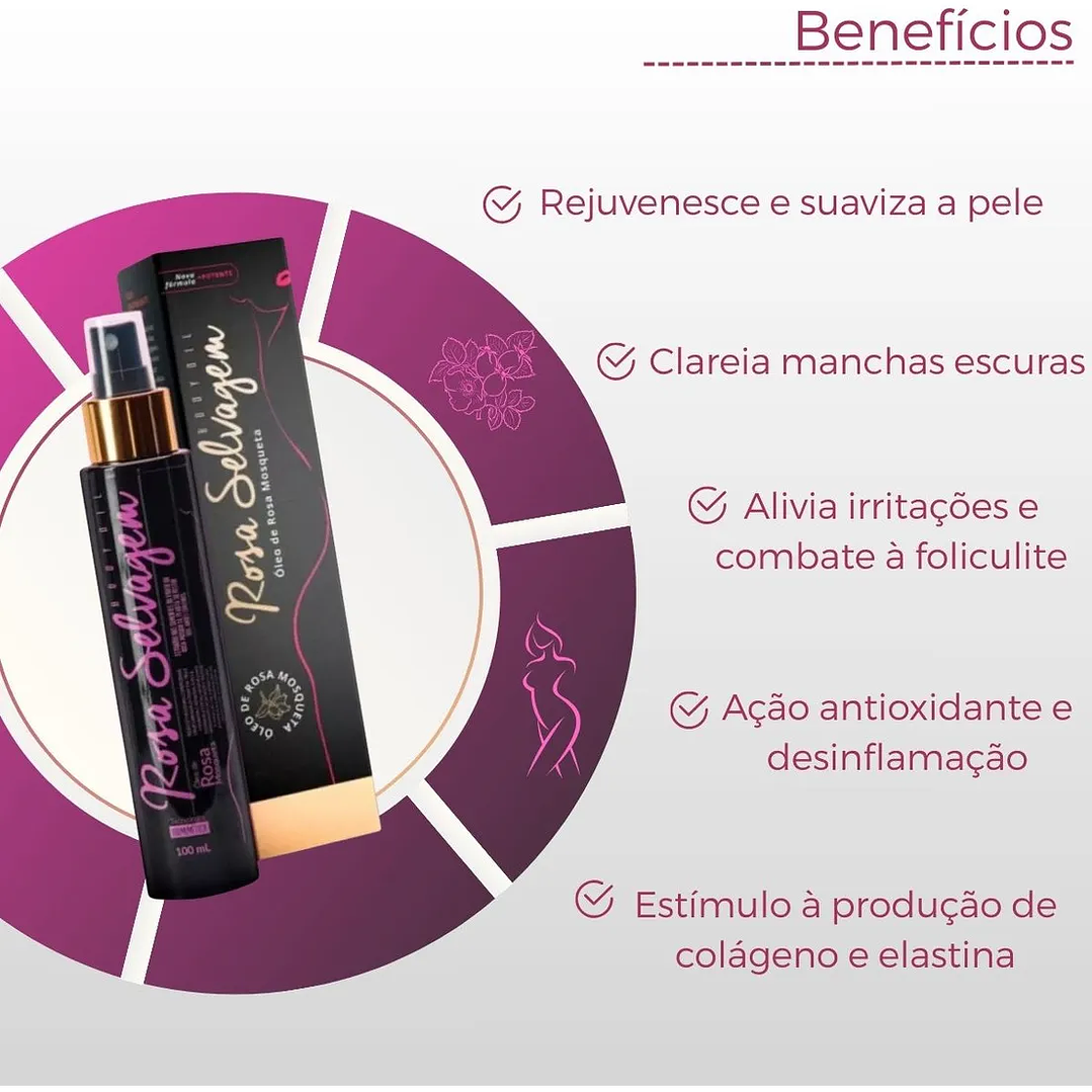 Óleo Corporal - Rosa Mosqueta - ROSA SELVAGEM 4