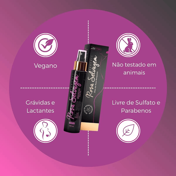 Óleo Corporal - Rosa Mosqueta - ROSA SELVAGEM 3