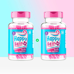 Kit Suplemento Vitamínico - Cabelos e Unhas - Happy Hair - 2 unid.