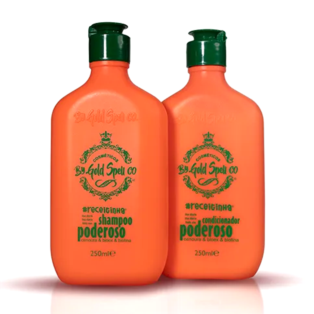 Kit Shampoo e Condicionador - Poderoso - GOLD SPELL 1