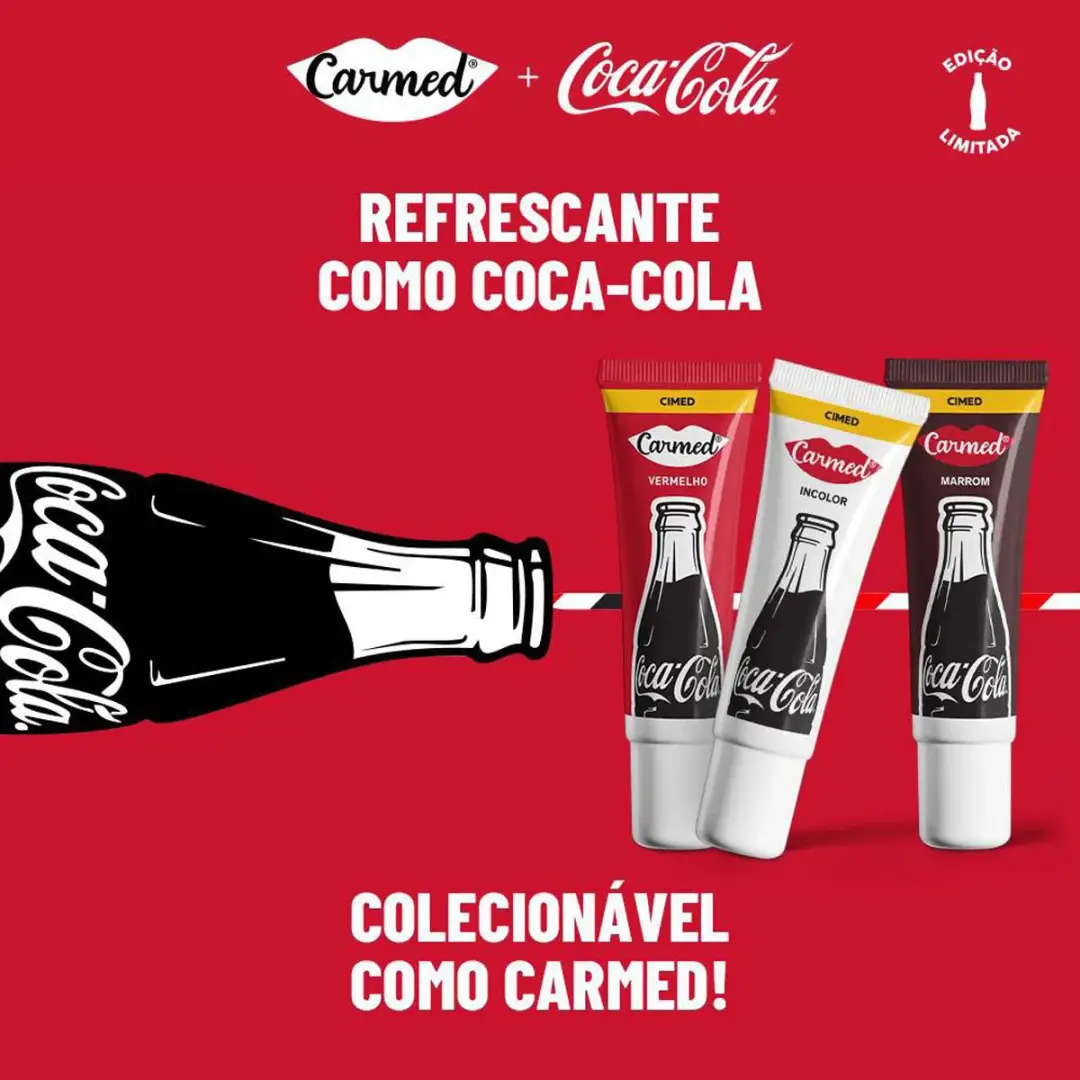 Hidratante Labial - Coca Cola - Marrom - CARMED 5