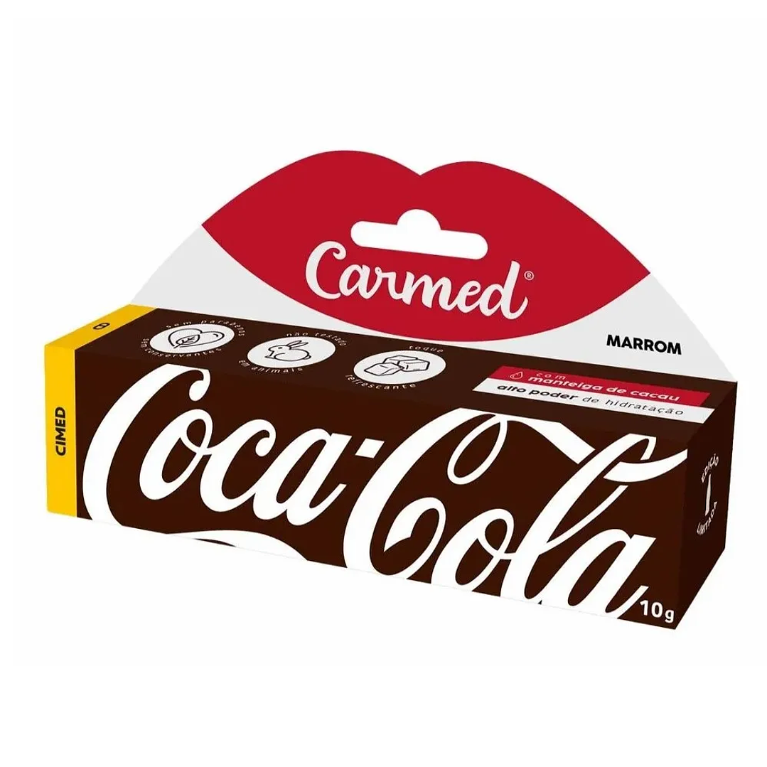 Hidratante Labial - Coca Cola - Marrom - CARMED 1