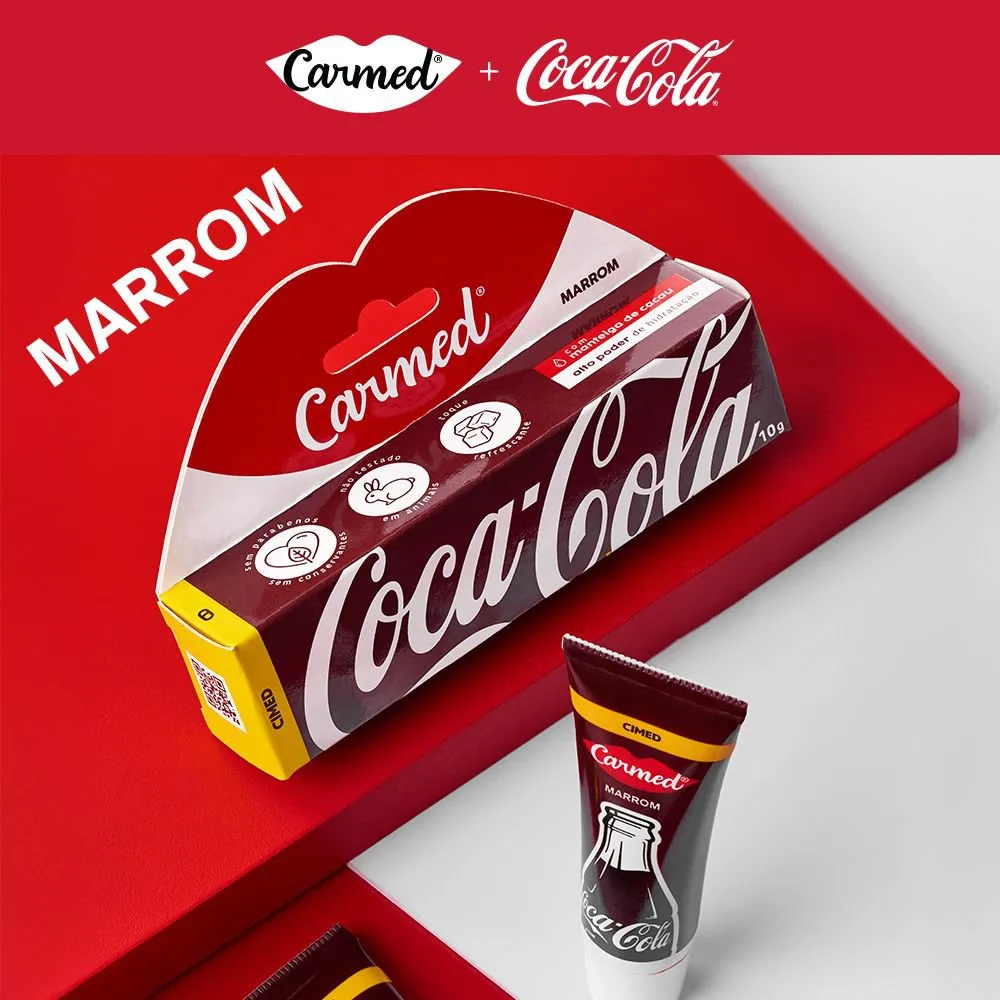 Hidratante Labial - Coca Cola - Marrom - CARMED 3