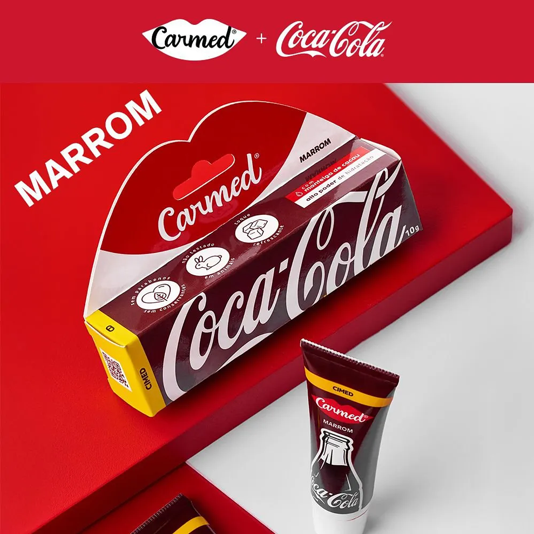 Hidratante Labial - Coca Cola - Marrom - CARMED 3