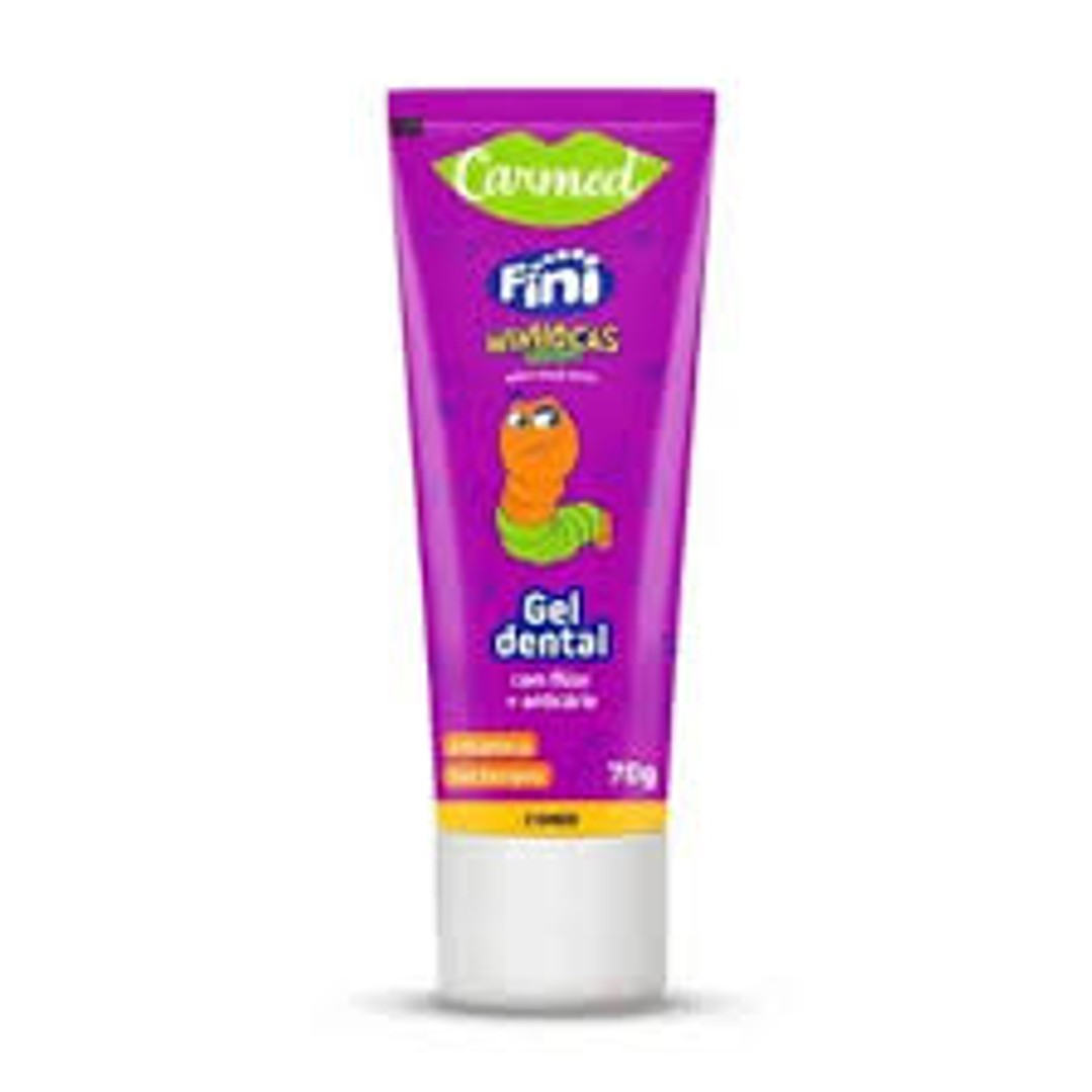 Kit Gel Dental + Enxaguante Bucal - Fini Minhocas - CARMED 3