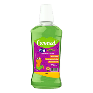 Kit Gel Dental + Enxaguante Bucal - Fini Minhocas - CARMED