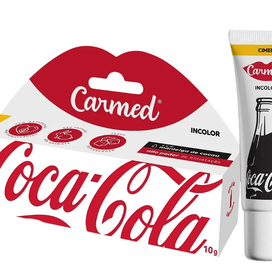 Hidratante Labial - Coca Cola - Incolor - CARMED 4