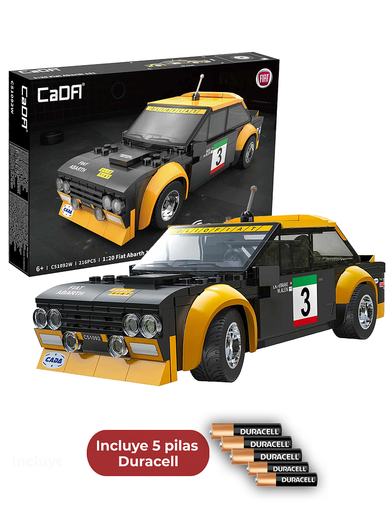 Fiat Abarth 131 Rally Car / Control Remoto / Escala 1-20 2