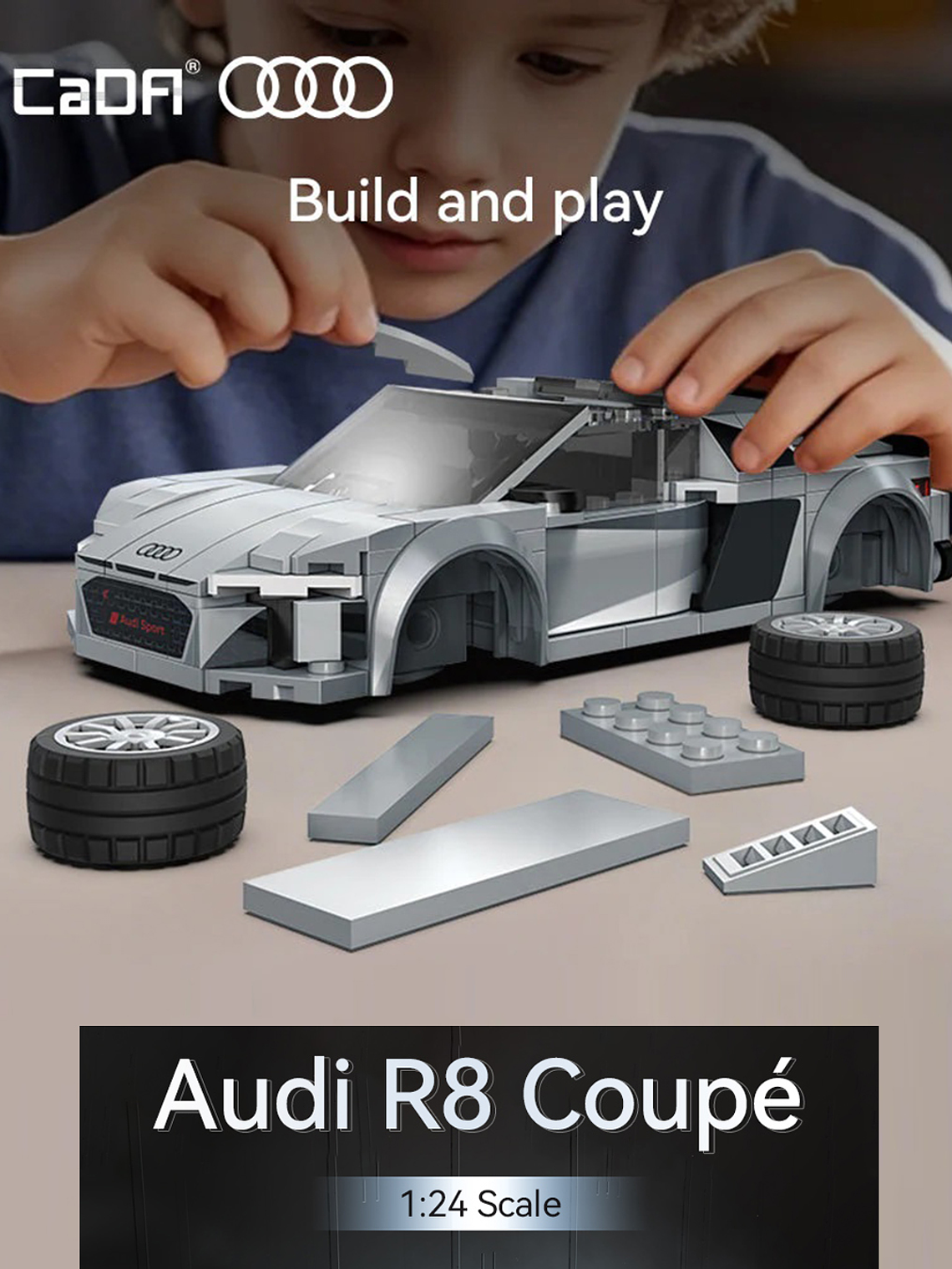 Audi R8 Coupé 2019 / Escala 1-24 7