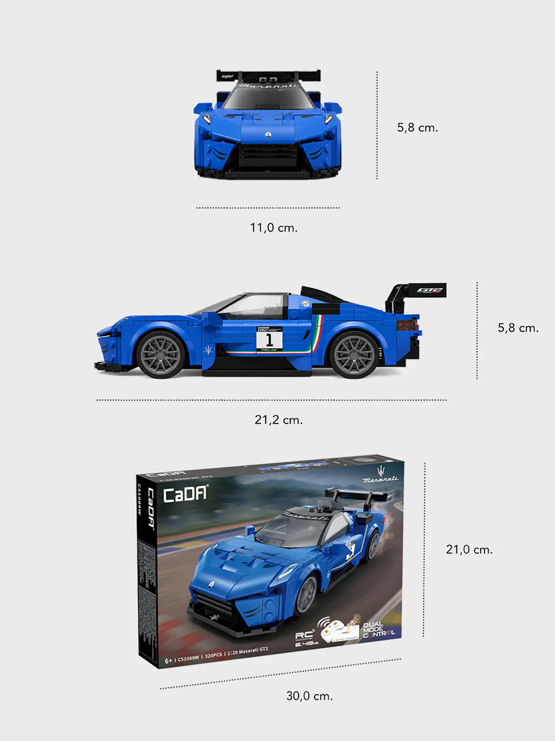 Maserati GT2 / Control Remoto / Escala 1:20 3