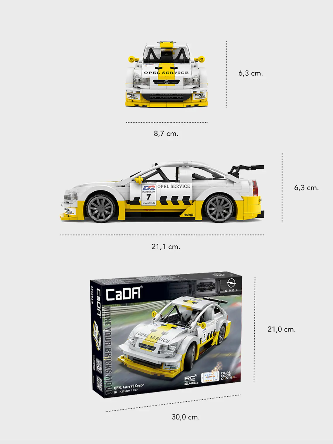 Opel Astra V8 DTM / Control Remoto / Escala 1:20 3