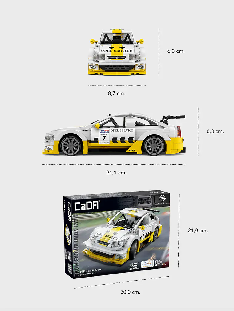 Opel Astra V8 DTM / Control Remoto / Escala 1:20 3
