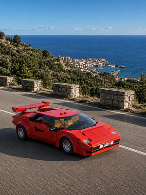 Red Shadow (Lamborghini Countach) / Control Remoto / Escala 1:20