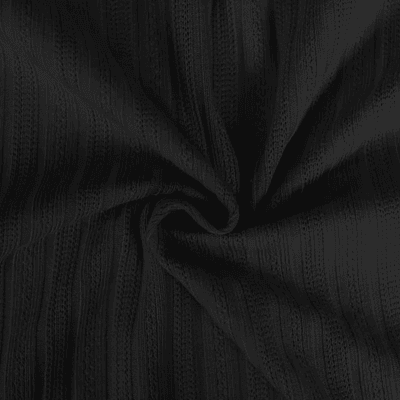Polera o beatle Rib textura 100% algodón pima color negro