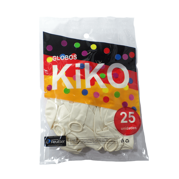 Globo Kiko Pro Liso R9 Blanco X 25 2