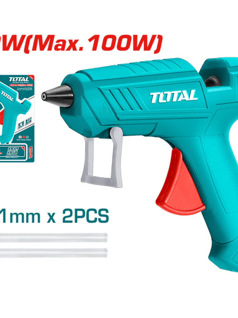 PISTOLA PARA SILICONA 100W A TOTAL 1