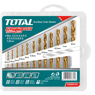 SET DE BROCAS PARA METAL HSS 12PZAS TOTAL