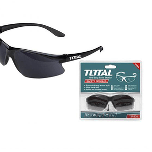 LENTE DE SEGURIDAD NEGRO TOTAL﻿