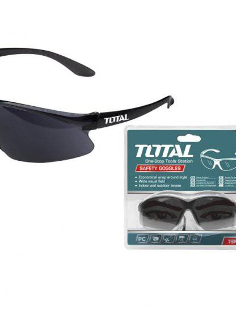 LENTE DE SEGURIDAD NEGRO TOTAL﻿ 2