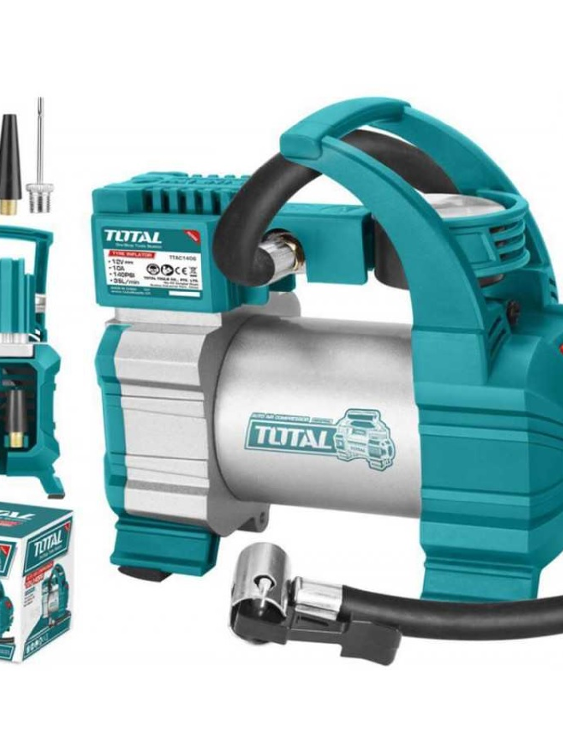 COMPRESOR PARA AUTO 12V. TOTAL 1