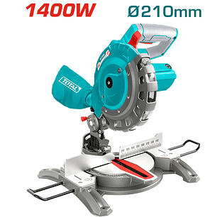 INGLETEADORA ELECTRICA TOTAL 210mm. 1400W + ACCESORIOS