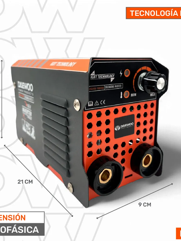 SOLDADORA INVERTER 100 AH DAEWOO 2