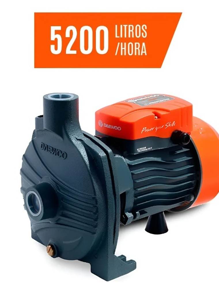 BOMBA CENTRIFUGA 1HP 5.700 LTS/HR. DAEWOO 1