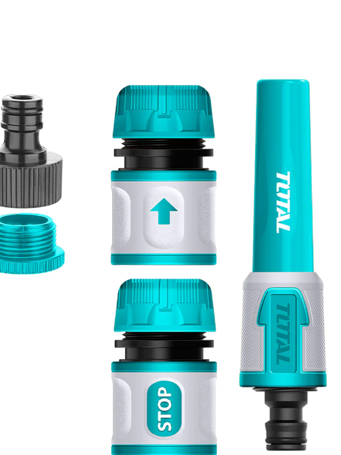 SET 5 CONECTORES RAPIDOS DE MANGUERA - TOTAL 1