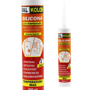 SILICONA ALTA TEMPERATURA COLOR ROJO 300ML VALPRIK