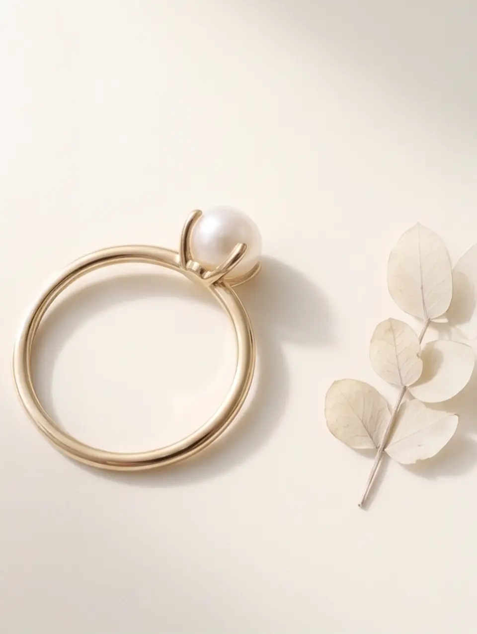 Pearl Engagement Ring 3 3