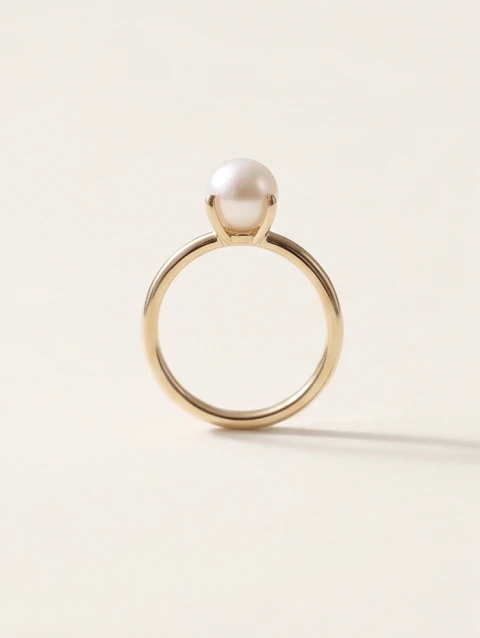 Pearl Engagement Ring 3