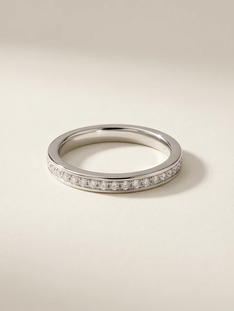 Crystal Wedding Band 15