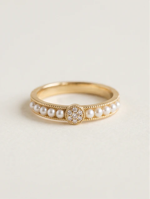 Pearl Wedding Band 20