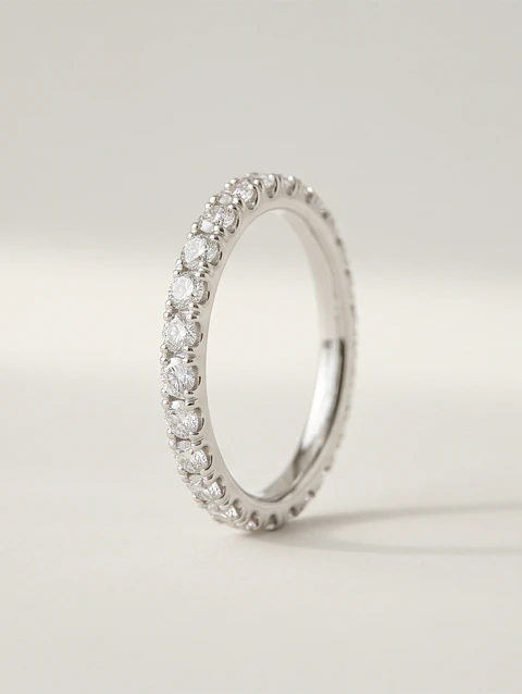 Crystal Wedding Band 22