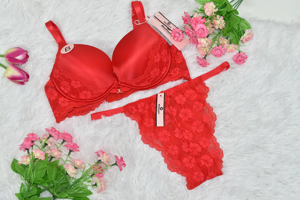 Conjunto de ropa interior con encaje Copa B 6