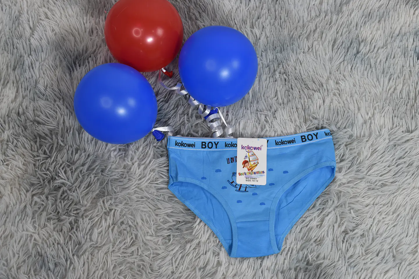 Slip de niño hecho de algodón con estampado  7