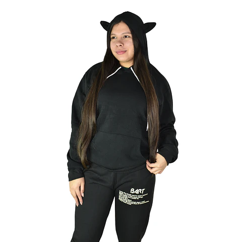 Poleron con capucha y orejitas 