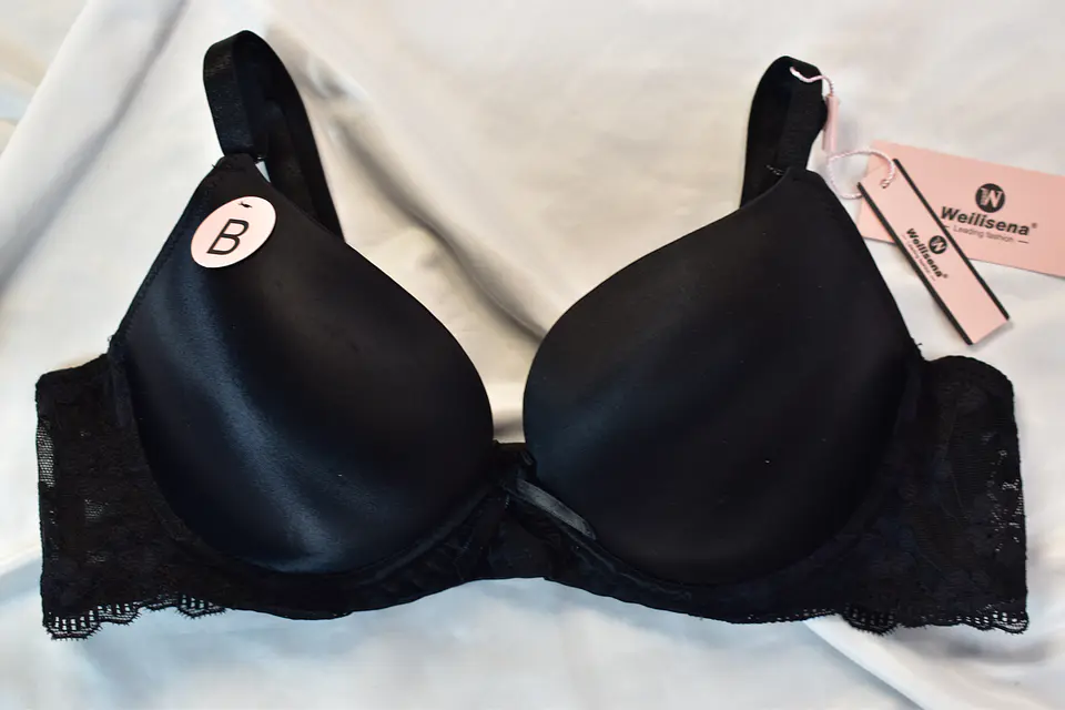 Sosten satinado con encaje Copa B 6