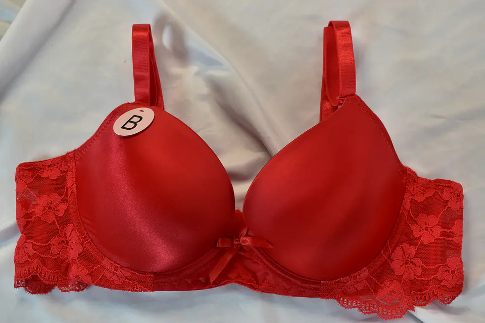 Sosten satinado con encaje Copa B 7