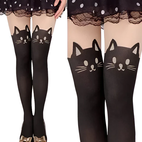 Pantimedias de gatito 