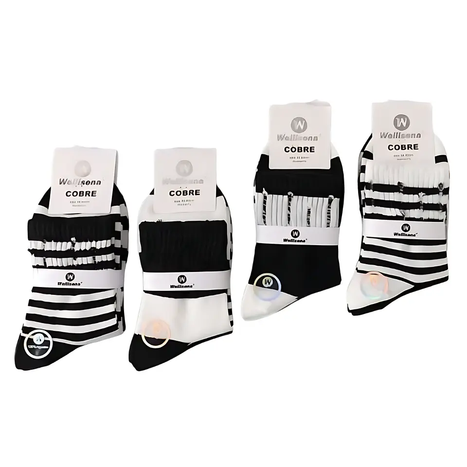 Calcetines con diseño de cobre  1