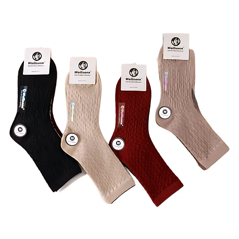 Calcetines altos con diseño 