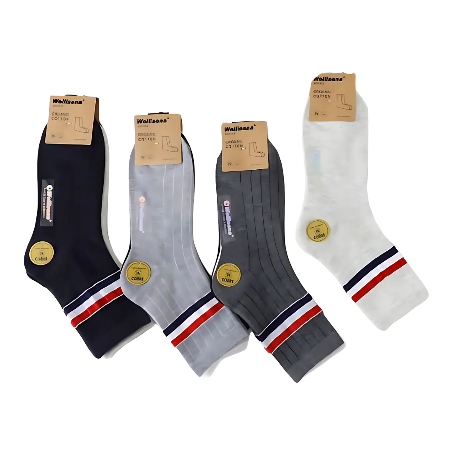 Docena de calcetines con diseño para hombre  1